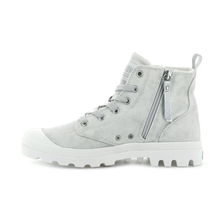 Palladium Pampa Zip Desertwash Women's Boots Light Grey | UK L709-AEI